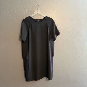 COS Black Layered Shift Dress Size 10
